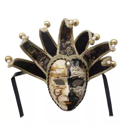 Volto Resin Music Jester Venetian Mask Masquerade Mardi Gras Wall Decorative Art • $28.87