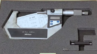 MITUTOYO Mitutoyo Digital Outside Micrometer 293-403 MDC-75 50-75mm 0.001mm • $117.99