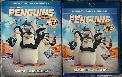 Penguins Of Madagascar The Movie Blu-ray DVD Digital Copy 2-Disc Set W Slipcover • $12.99