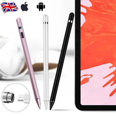 Stylus Pencil Pen For Apple IPad Mini 1 2 3 4 5 Air 1 2 3 Pro 11&12.9 3rd Gen UK • £10.99