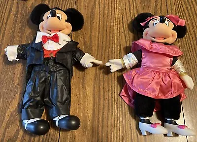 Vintage Tuxedo Mickey Mouse And Minnie Mouse Set By Applause Walt Disney 💕 • $15.95