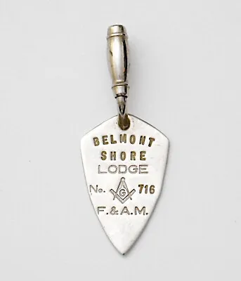 Vintage Masonic Belmont Shore Lodge No. 716 Mason's 3  Trowel F. & A. M. • $15.99