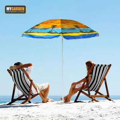 £10.45 • Buy Garden Beach Patio Umbrella Parasol Sun Shade Protection 1.8m