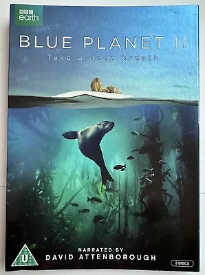 Blue Planet II David Attenborough [DVD 3 DISC SET] *NEW & SEALED* *FREE POSTAGE* • £4.89