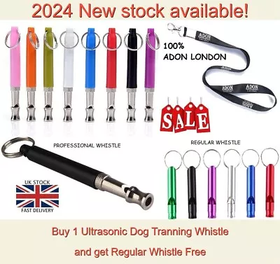 2024 Metal ULTRASONIC Silent Recall DOG TRAINING WHISTLE SPECIAL TO STOP BARKING • £3.69