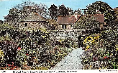 POSTCARD  SOMERSET   DUNSTER    Priory Garden  And  Dovecote • £2.16
