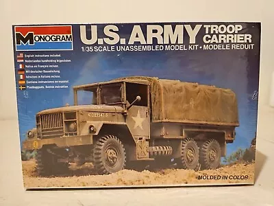 Monogram #6400 US Army Troop Carrier 1:35 Scale Model NISB • $44