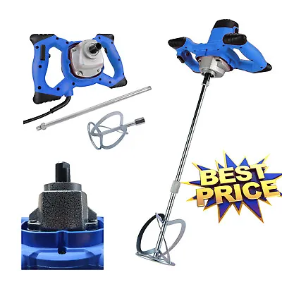 £36.50 • Buy Electric Plaster Paddle Mixer Drill Mortar Paint Cement Stirrer Whisk 2600W 240v