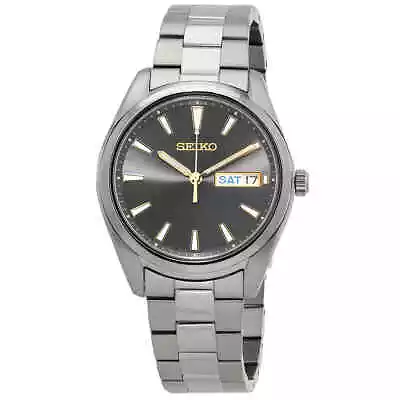 Seiko Essentials Quartz Grey Dial Men's Watch SUR343P1 • $119.43