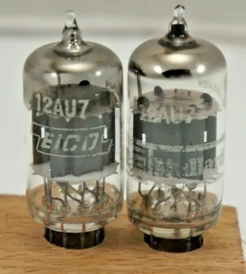 2 MULLARD ECC82 12AU7 VACUUM TUBES TESTED V Strong Calibrated TV7  Guaranteed #7 • $119.99