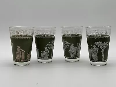 Vintage Jeanette Glassware Hellenic  Set Of 4 • $19.99