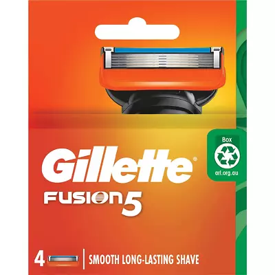 Gillette Fusion 5 Blades Refill 4 Cartridge Pack  Made In Germany • $14.25