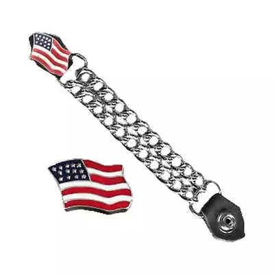 Motorcycle Storehouse Moto Motobike American Flag Vest Extender • £16.78