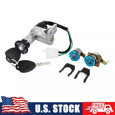 50cc 150cc GY6 Chinese Scooter Moped Key Ignition Switch Parts Lock Gas Cap Kit • $13.29
