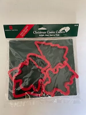 NIP  American Greetings Christmas Cookie Cutters Set Of  4  Vintage 1993 Tree • $8