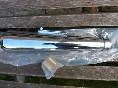 £55 • Buy Single 16  REVERSE CONE  SHORTY  MEGAPHONE SILENCER No Baffle CUSTOM CAFE RACER