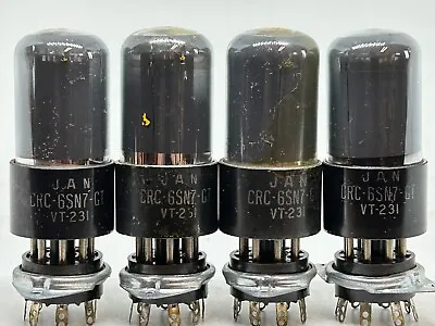 Vt231 6sn7 RCA Mil Specs Tube Preamp Matched Quad Coated Black Plate Ww2 1940's • $1250