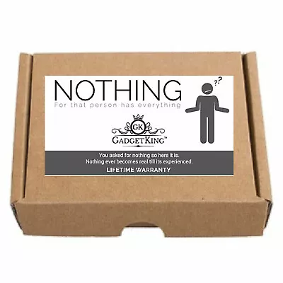 NOTHING Gift For Brother Man Her Wife Rude Cheeky Birthday 40th 50th 60th Fun • £3.51