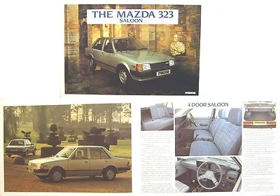 Mazda 323 1300 Saloon 1982-83 Original UK Sales Brochure Pub. No. 323S/82/1 • $12.44