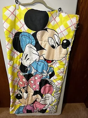 Disney Minnie And Mickey Mouse Vintage Sleeping Bag • $25.99