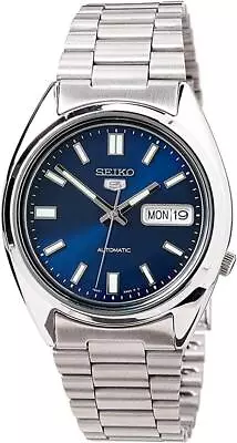 Seiko 5 Classic Automatic Blue Dial Steel Mens Watch SNXS77K1 • £129.99