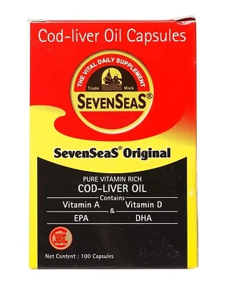 $12.49 • Buy Seven Seas Cod Liver Oil 100 Caps For A Healthy Immune System & Body Free Ship