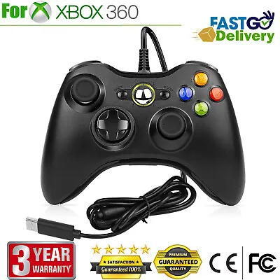 New Wired Gamepad Game Controller For Microsoft Xbox 360 Windows PC Game Console • $21.49