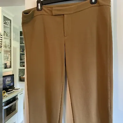 Maggie Ward Camel Brown Skinny Leg Pants Size L • $18