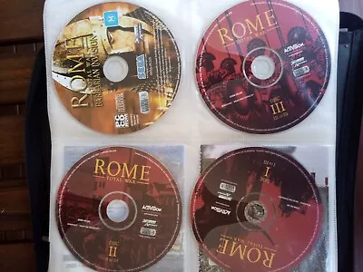 Rome Total War + Babarian Invasion Expansion CDs Only • $10