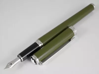 Montblanc Noblesse Oblige Olive Green PT Fountain Pen EF (used) FREE SHIPPING • $279