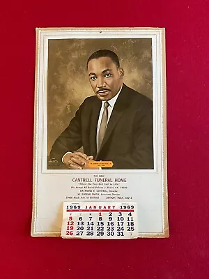 1969 Martin Luther King Jr.  Cantrell Funeral Home  Calendar (Scarce /Vintage) • $200