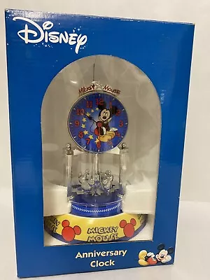 $45 • Buy Vintage Disney Mickey Mouse Anniversary Clock Porcelain Base NEW NIB