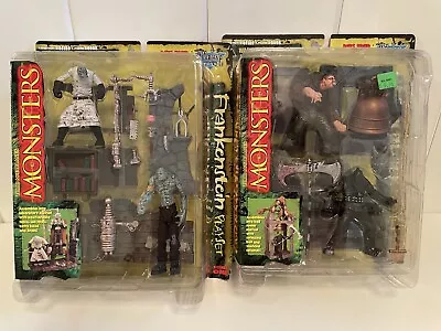 Mcfarlane Monsters Series 1 LOT Of 2 Frankenstein And Hunchback Playsets 1997NIB • $55.99