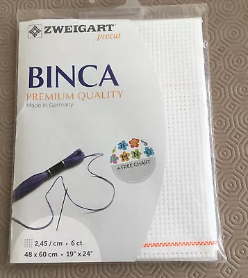 £3.99 • Buy ZWEIGART 6 Count Canvas.  19” X 24”. NEW