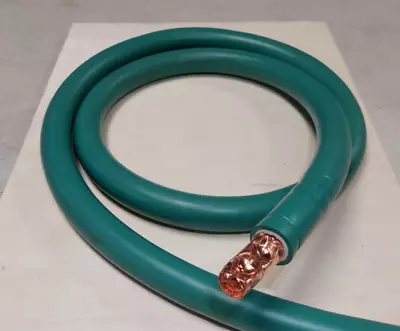 4/0 Green Welding And Battery Cable EPDM (10' Minimum Price Per Foot) • $5.95