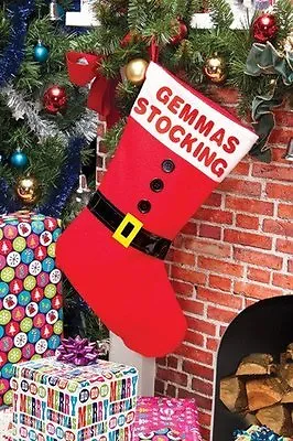 £4.99 • Buy Large Personalised Stocking Any Name Boy Girl Father Christmas Santa Gift Sack