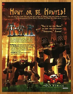 2006 MechWarrior Wolf Strike Print Ad/Poster Miniatures Figures Game Promo Art • $14.99