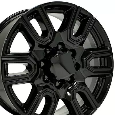 20 Inch Gloss Black 5950 Rims Set Fits 8x165 Chevy Silverado Suburban Express • $840