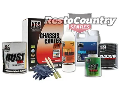 KBS Chassis Coater PRO Kit GLOSS BLACK Rust And Corrosion Prevention Degreaser • $169