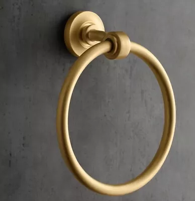 Restoration Hardware Grafton Towel Ring | Finish: Smooth Aged Brass • $81