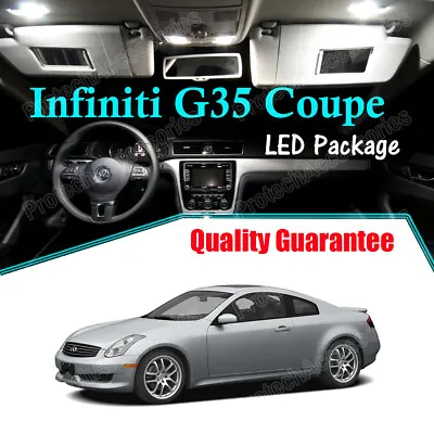 9x White Interior LED Lights Package Kit For 2003 - 2006 2007 Infiniti G35 Coupe • $13.99