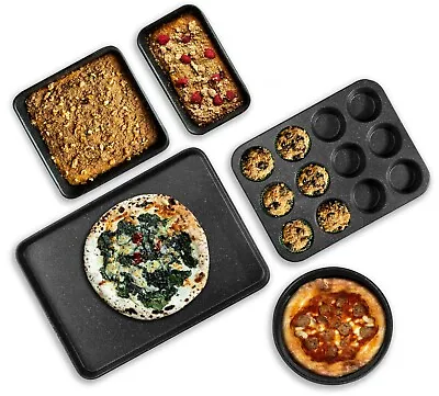 Granitestone 5 Piece Complete Nonstick Titanium Diamond Infused Bakeware Set • $49.99