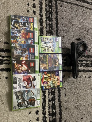 $8 • Buy Xbox 360 Kinect + 9 Game Bundle
