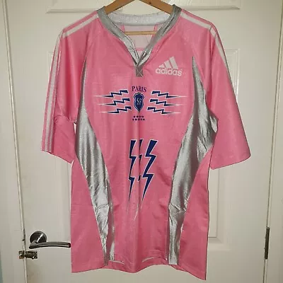£22.95 • Buy Paris SF - 2007/2008 Large Pink Rugby Shirt By Adidas (Stade Français 07/08)