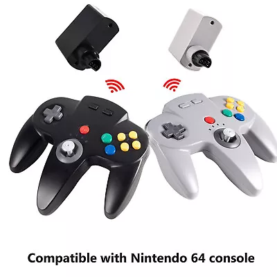 2.4GHz Wireless N64 Controller Gamepad For Nintendo 64 N64 Console W/ Rumble Pak • $27.39