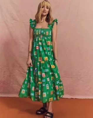 Nobody’s Child Maya Gina Gallery Dress Size 22 Green • £17