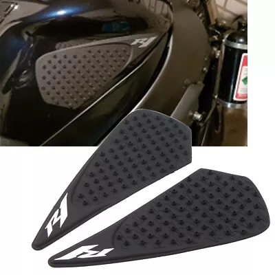 For YAMAHA YZF-R1 07-08 Tank Traction Side Pad Gas Fuel Knee Grip Decal Black US • $16.15
