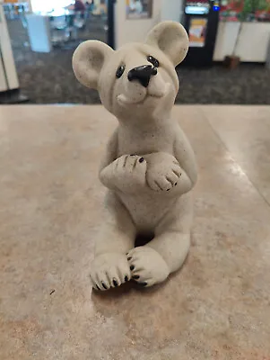 GT1- Quarry Critters Sitting Bear Stone Gray BAMBI By Second Nature Designs 2001 • $19.99