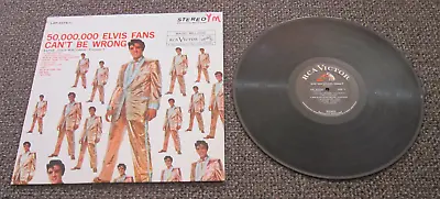 Vintage 50000000 ELVIS FANS CAN'T BE WRONG VINYL RECORD LP Gold Records Vol. 2 • $3.99