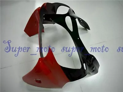 Front Cowl Nose Fairing Cowl Plastic For KAWASAKI NINJA ZX6R 2000-2002 Black Red • $139.99